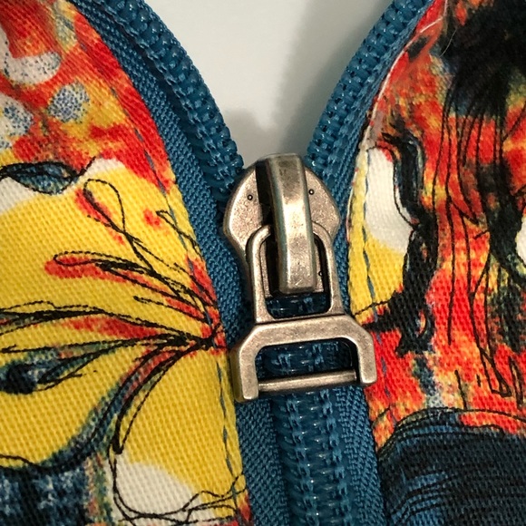 Koret City Blues Floral Zip Front Jacket Size L - Picture 6 of 8